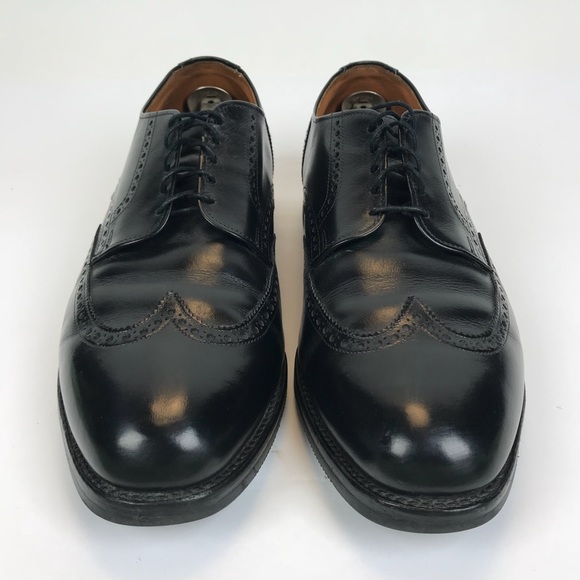 Allen Edmonds Wing Tip Oxford Shoes 12 E Black - Picture 3 of 7